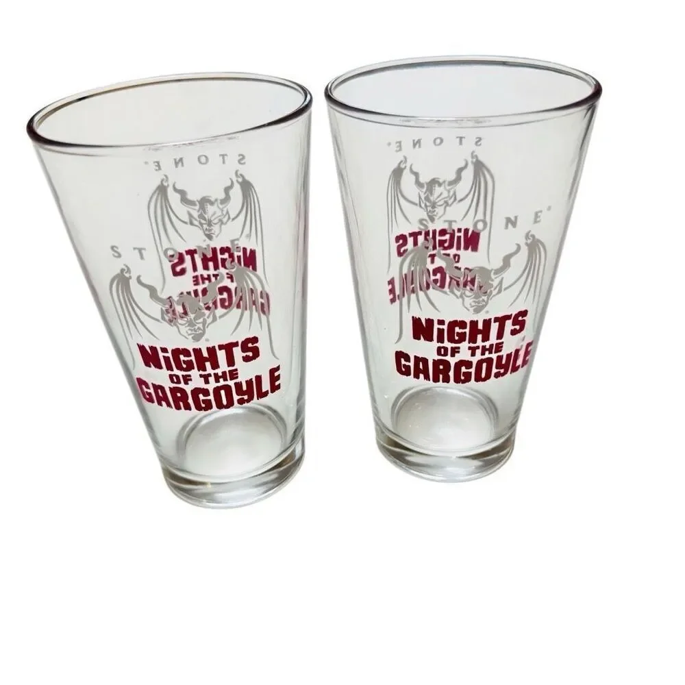 Pair Stone Brewing Nights of the Gargoyle Beer Pint Glass